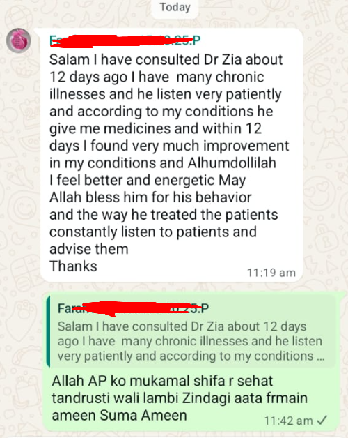 Patient feedback
